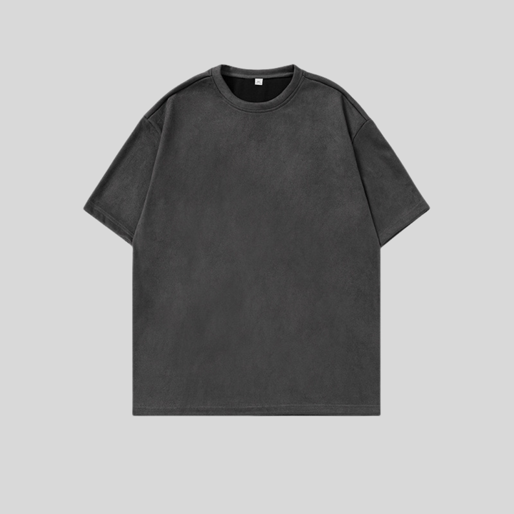 Suede Oversized T-Shirt