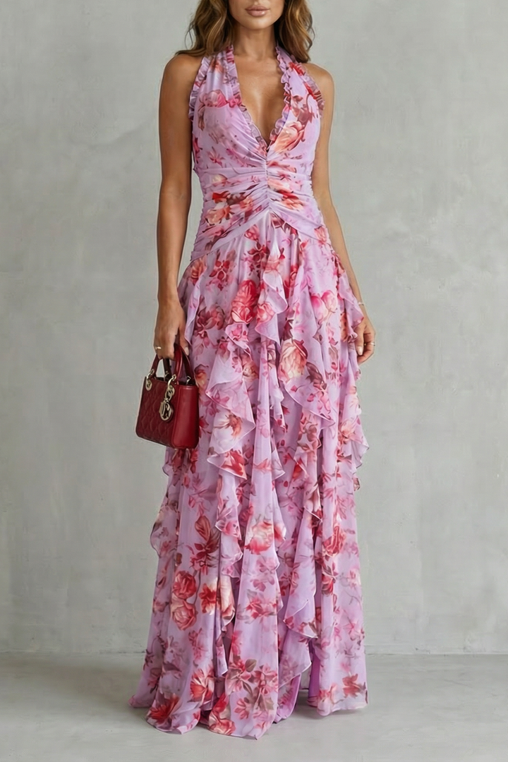 Bella | Halter Maxi Dress