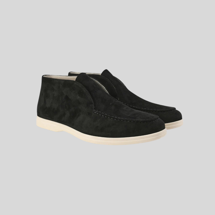 High Suede Loafers