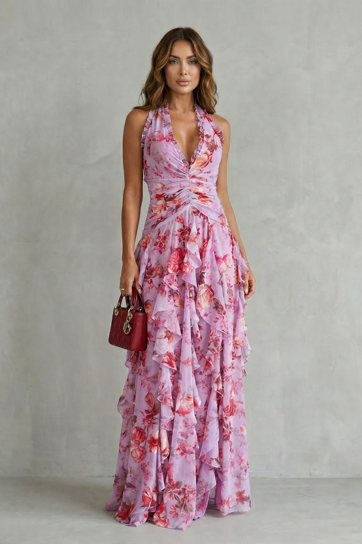 Bella | Halter Maxi Dress