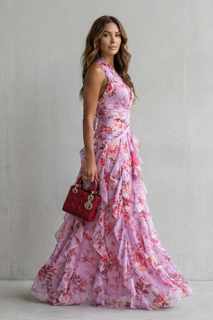 Bella | Halter Maxi Dress