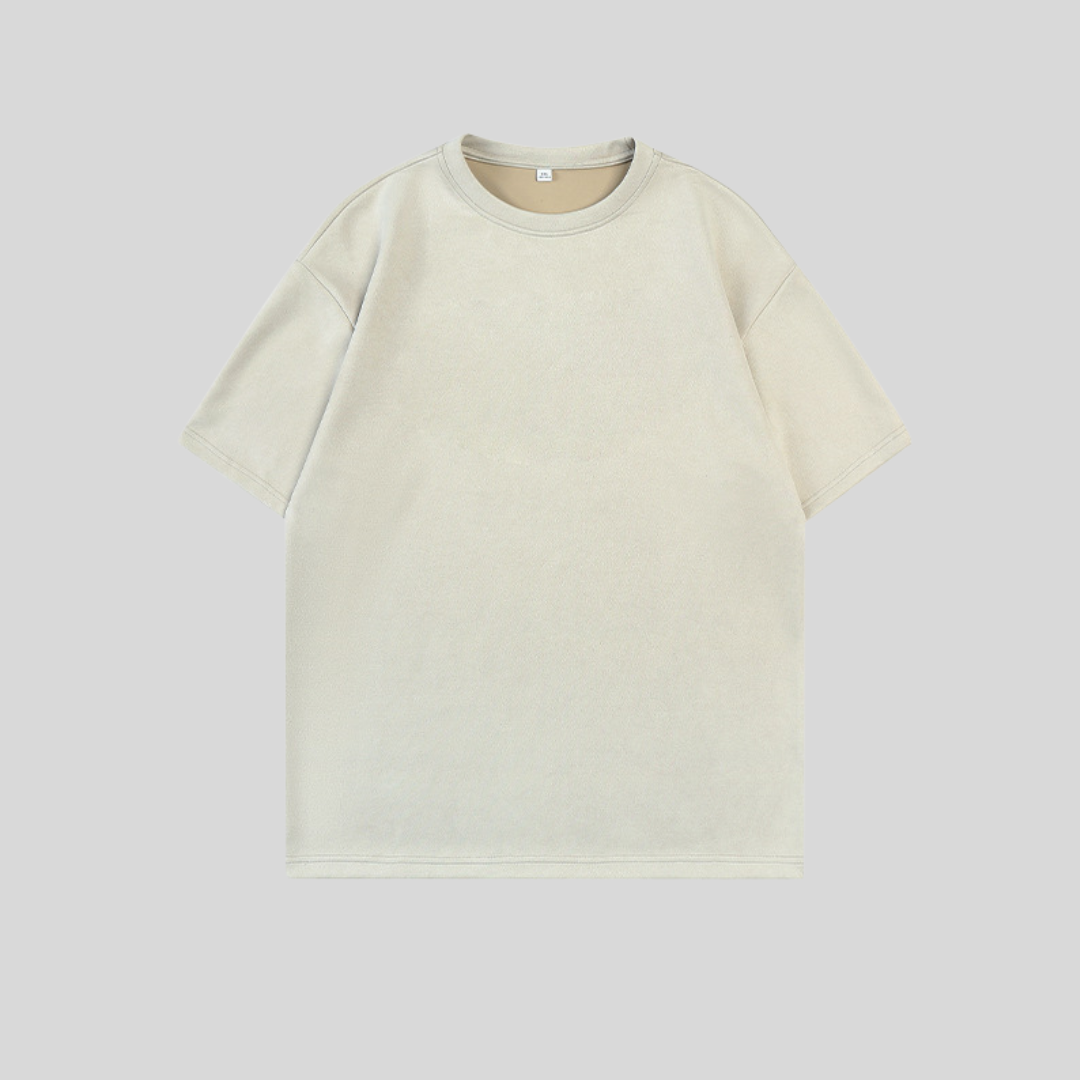 Suede Oversized T-Shirt