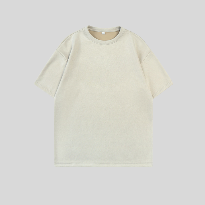 Suede Oversized T-Shirt