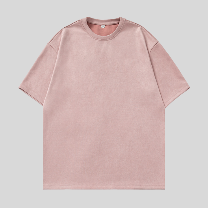 Suede Oversized T-Shirt
