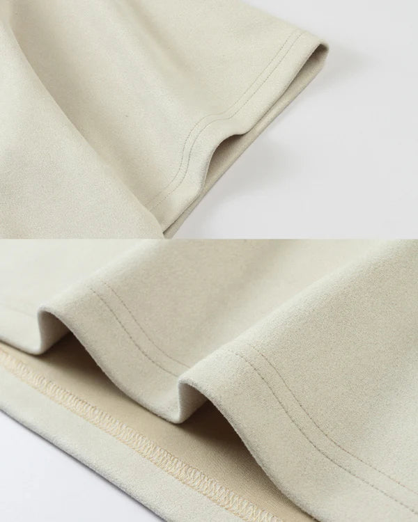 Suede Oversized T-Shirt