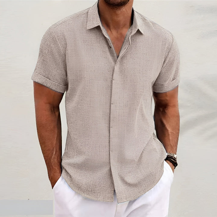 Ethan | Linen Summer Polo – Lightweight & Breathable