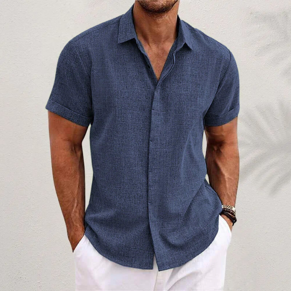 Ethan | Linen Summer Polo – Lightweight & Breathable