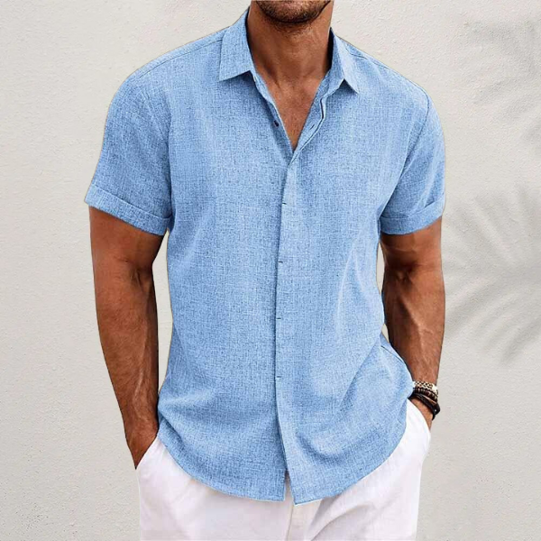 Ethan | Linen Summer Polo – Lightweight & Breathable