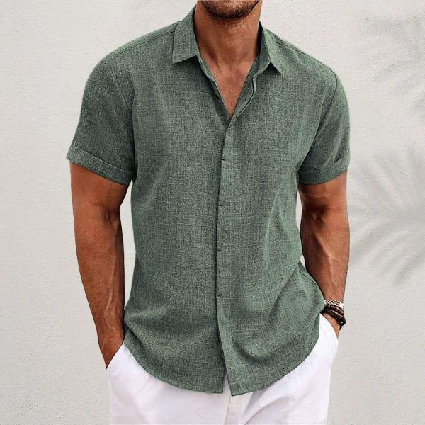 Ethan | Linen Summer Polo – Lightweight & Breathable