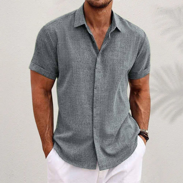 Ethan | Linen Summer Polo – Lightweight & Breathable