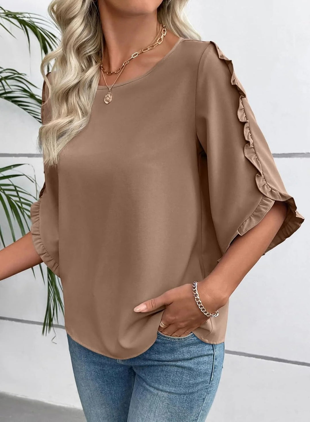 Aurora Breeze Ruffle Blouse