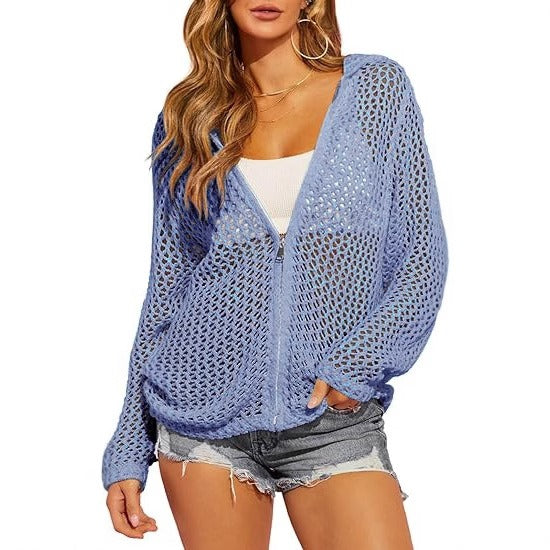 Womens Crochet Lightweight Cardigans